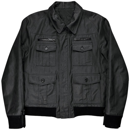 Dior Homme Waxed Military Cargo Jacket - AW06