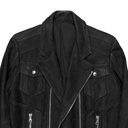 Balmain by Olivier Rousteing Multi Zip Suede Biker Jacket - SS18