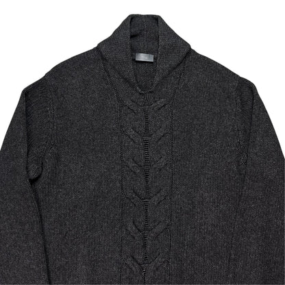 Dior Homme Front Cable Knit Yak Sweater - AW11