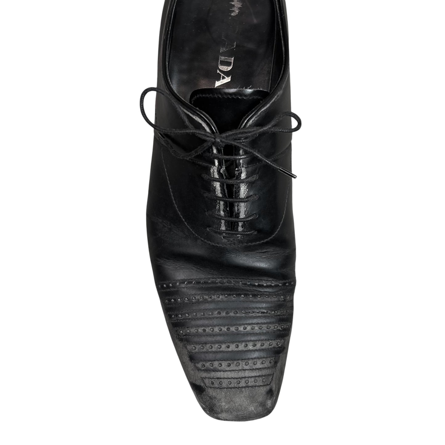 Prada Distressed Toe Derbies - AW07