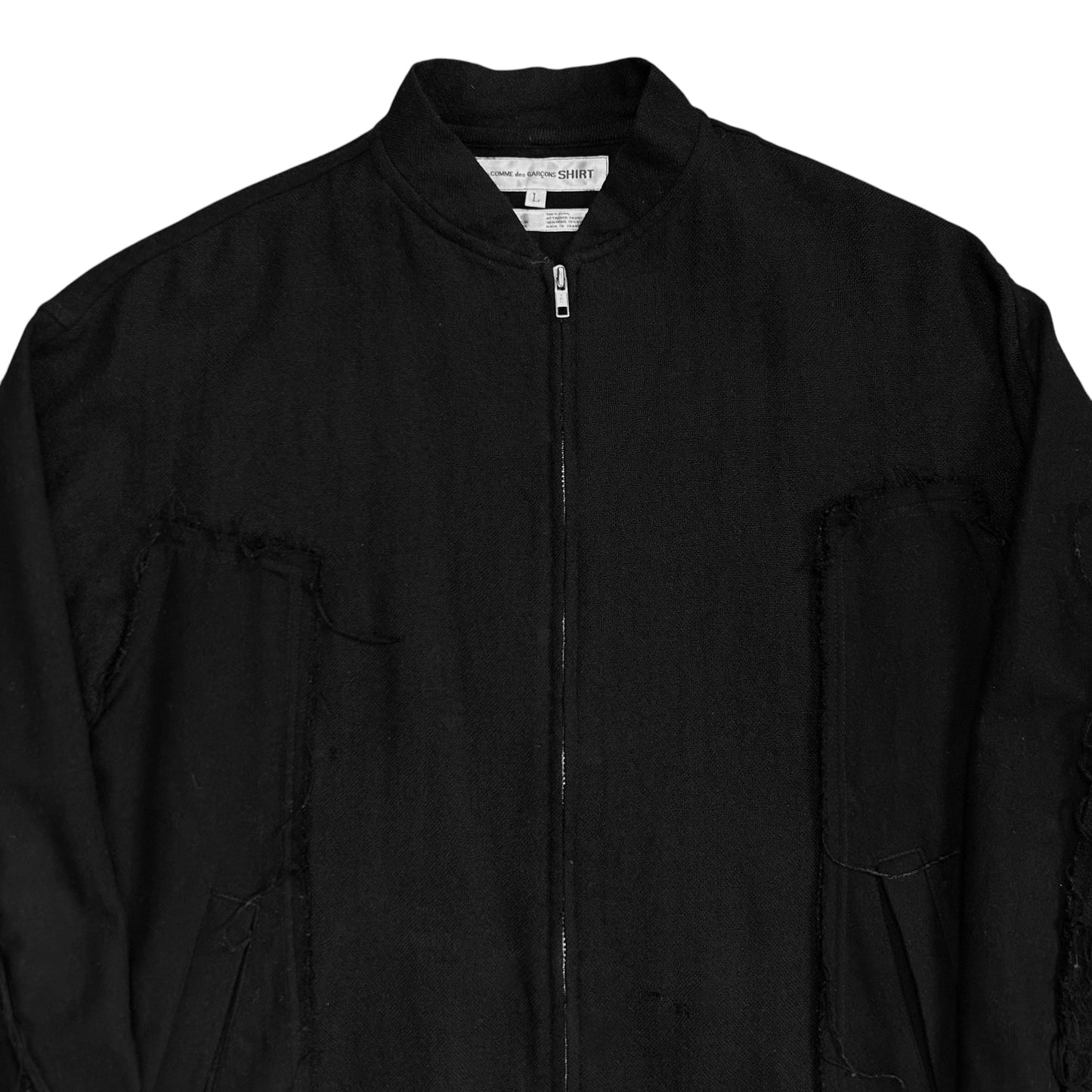 Comme des Garçons Shirt Distressed Reinforcement Bomber Jacket - AW16