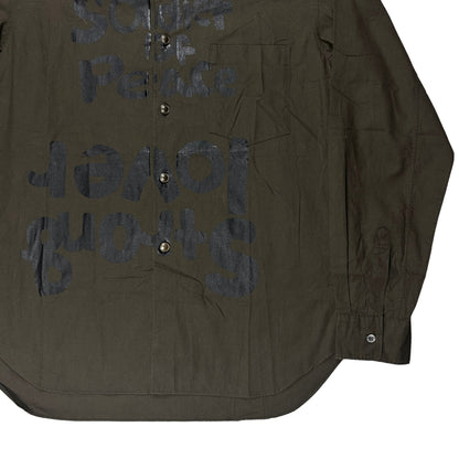 Comme des Garcons Homme Plus Soldier of Peace Shirt - SS15