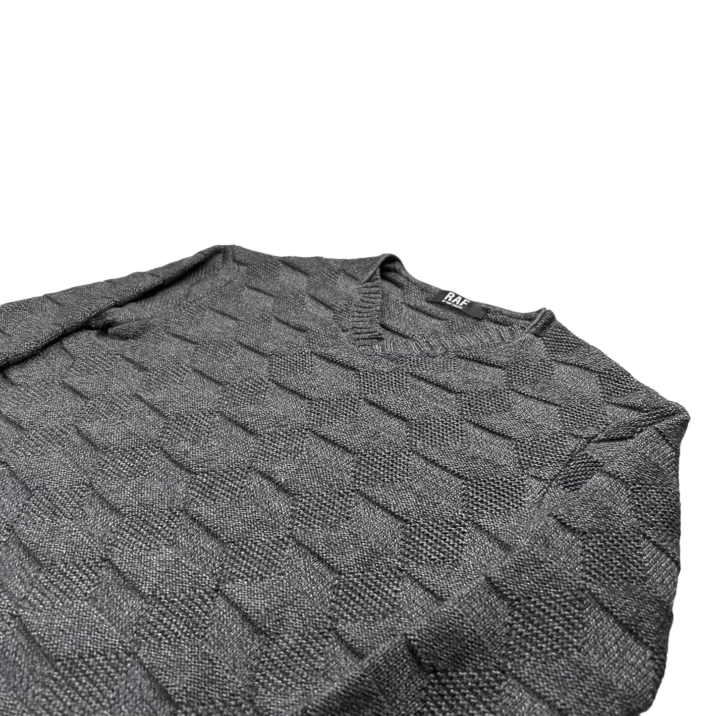 RAF by Raf Simons 3D Textured Knit Sweater