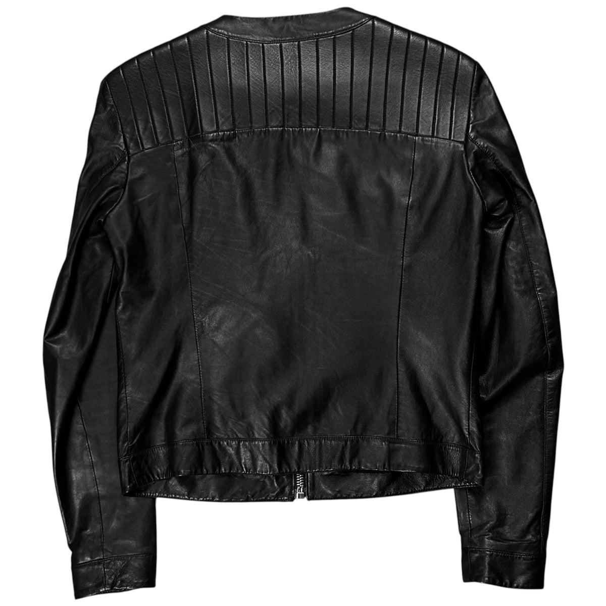 Dirk Bikkembergs Shoulder Qulted Moto Leather Jacket - AW09