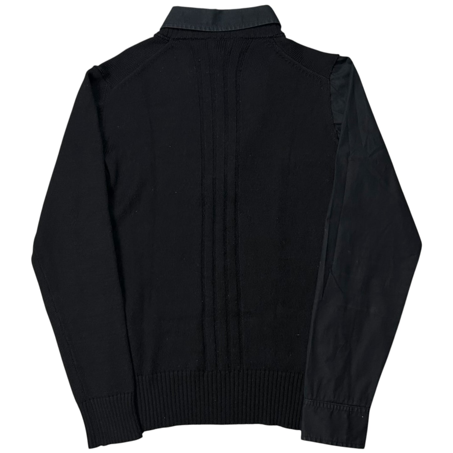 Dirk Bikkembergs Asymmetric Hybrid Shirt Layered Sweater - AW07