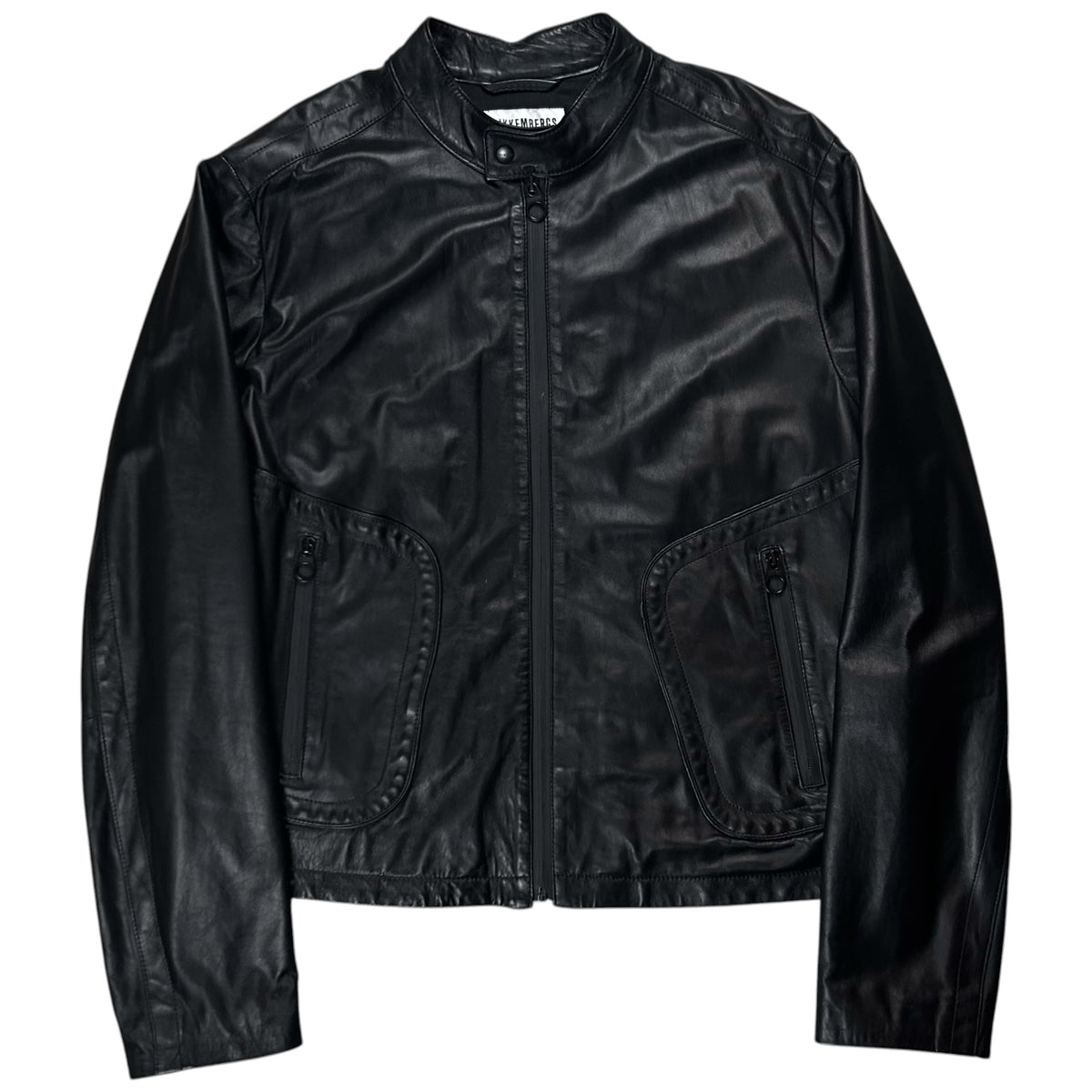 Dirk Bikkembergs Lamb Leather Cafe Racer Jacket - AW12