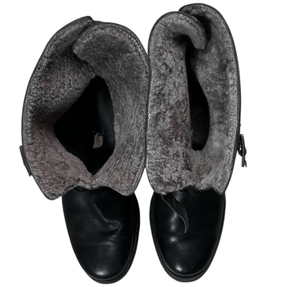 Dirk Bikkembergs Sherpa Lined B-Heel Harness Strap Boots