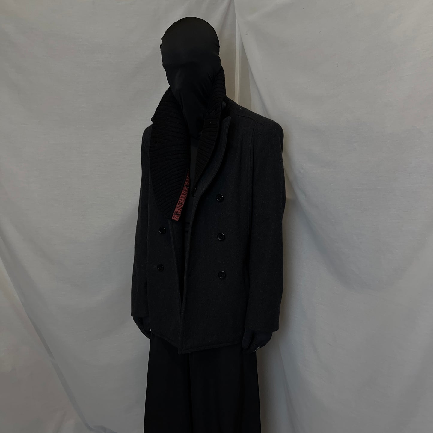 Dirk Bikkembergs Scarfed Caban Wool Jacket