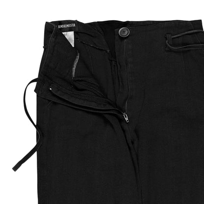 Ann Demeulemeester Waist String Button Hem Capri Shorts - 90s