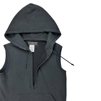 Y’s Yohji Yamamoto Half Zip Hood Vest