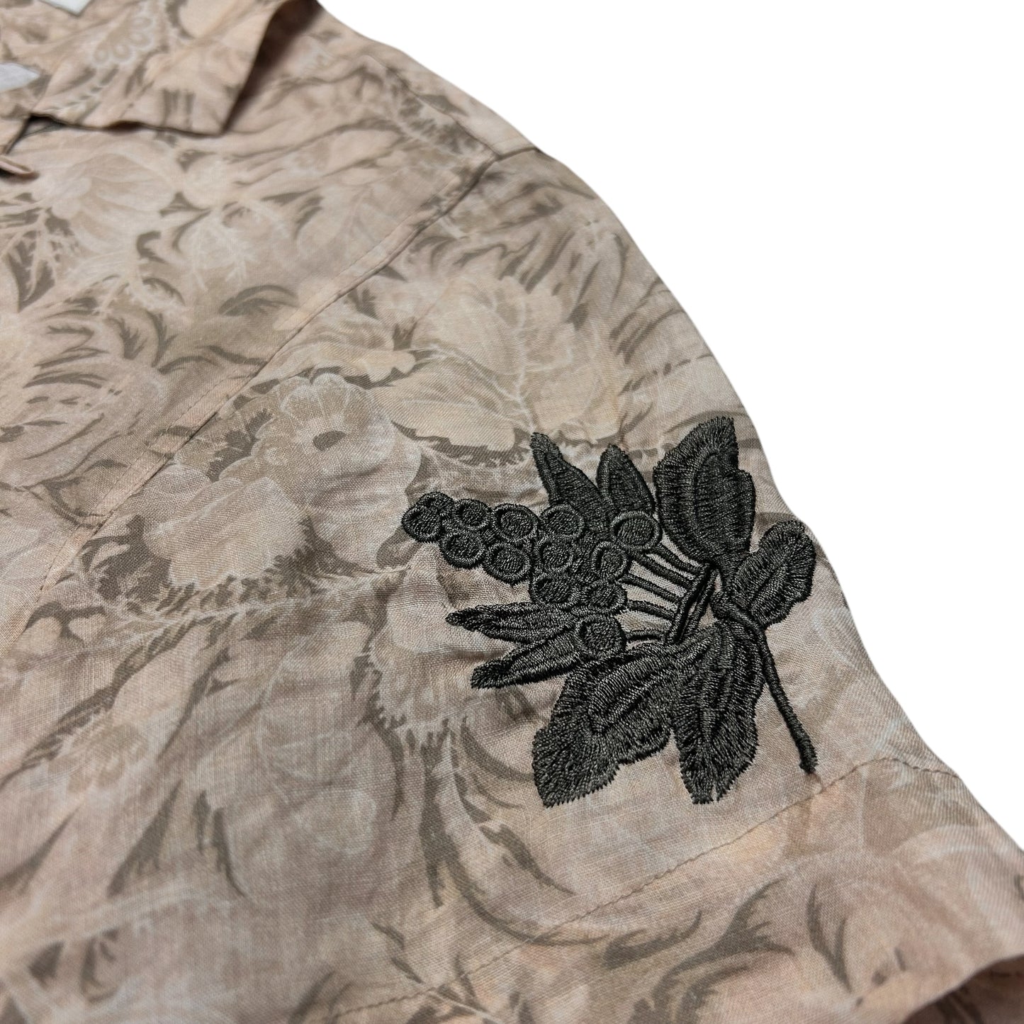 Dries Van Noten Floral Embroidered Camp Collar Shirt - SS18