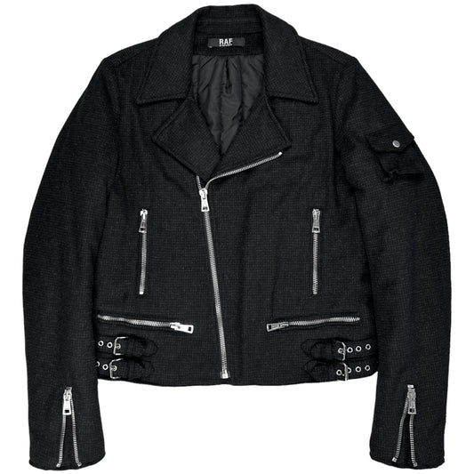 RAF by Raf Simons Wool Perfecto Biker Jacket - AW06