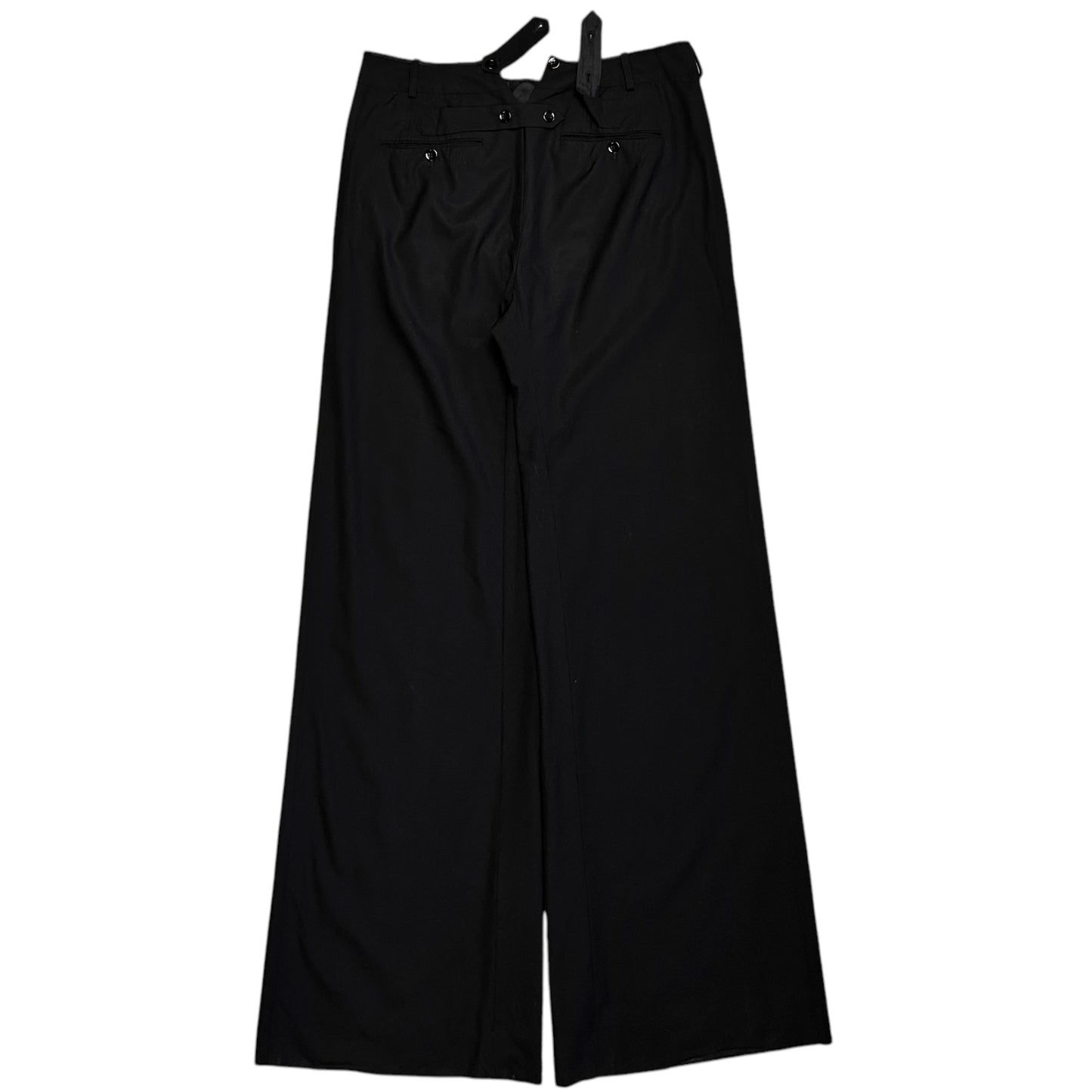 Balenciaga Flared Back Strap Trousers - AW08