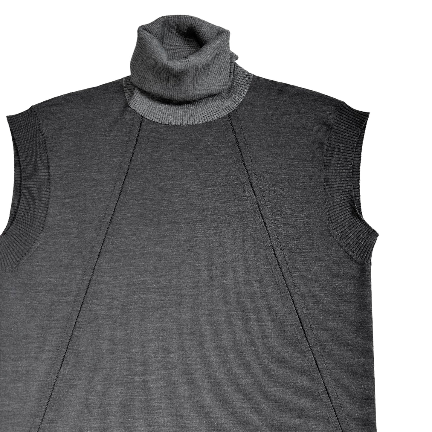 Maison Martin Margiela Open Seam Sleeveless Rollneck Sweater - AW15