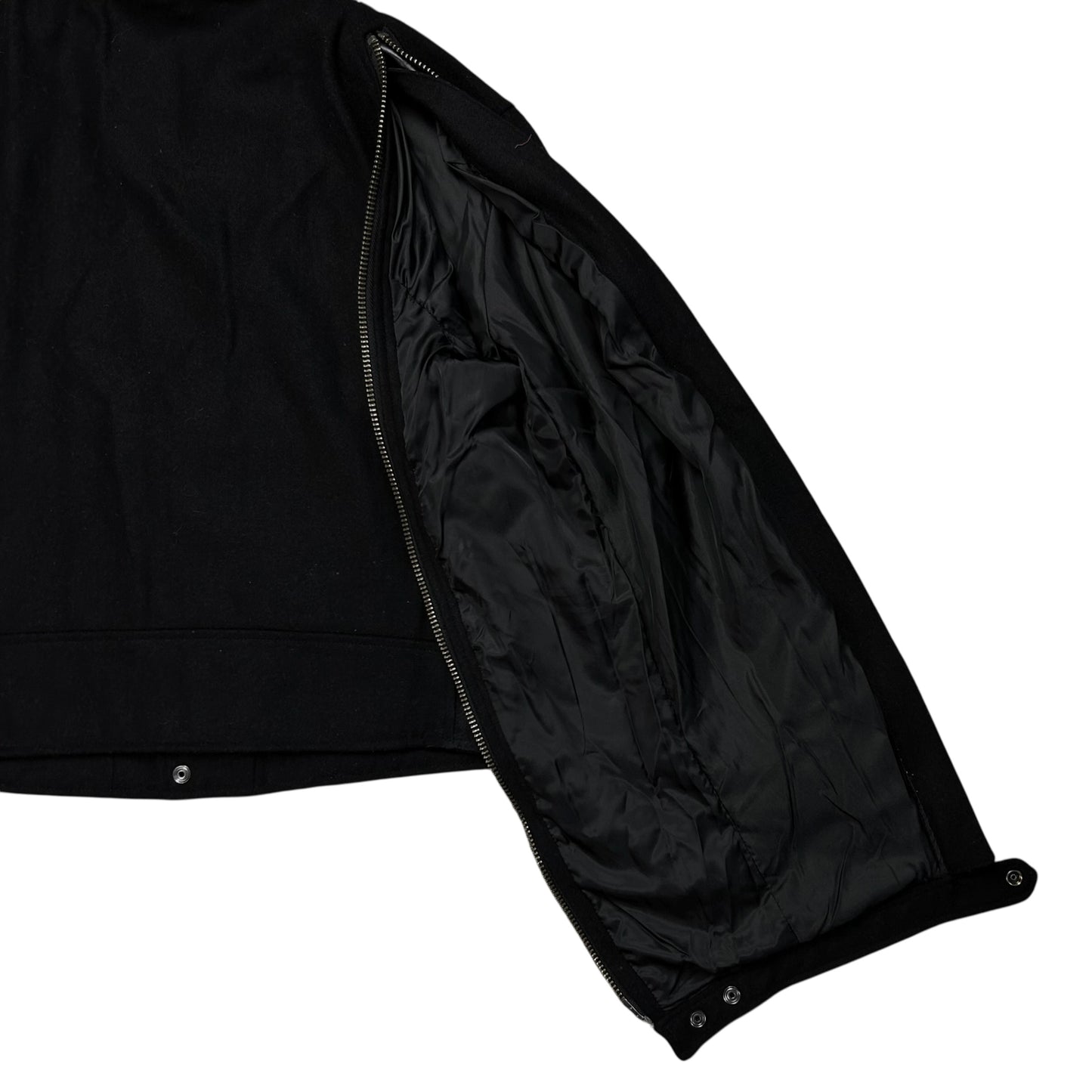 Yohji Yamamoto Pour Homme Back Zip Wool Bomber Jacket - AW14