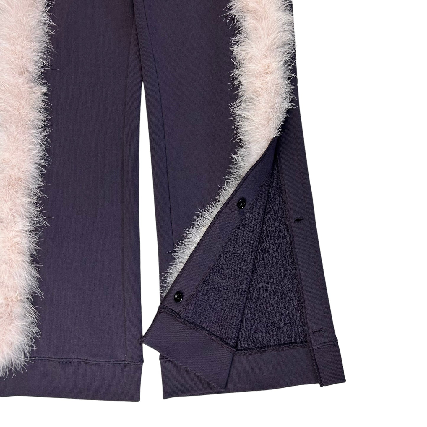 Dries Van Noten Feather Trimmed Hawkins Sweatpants - AW21