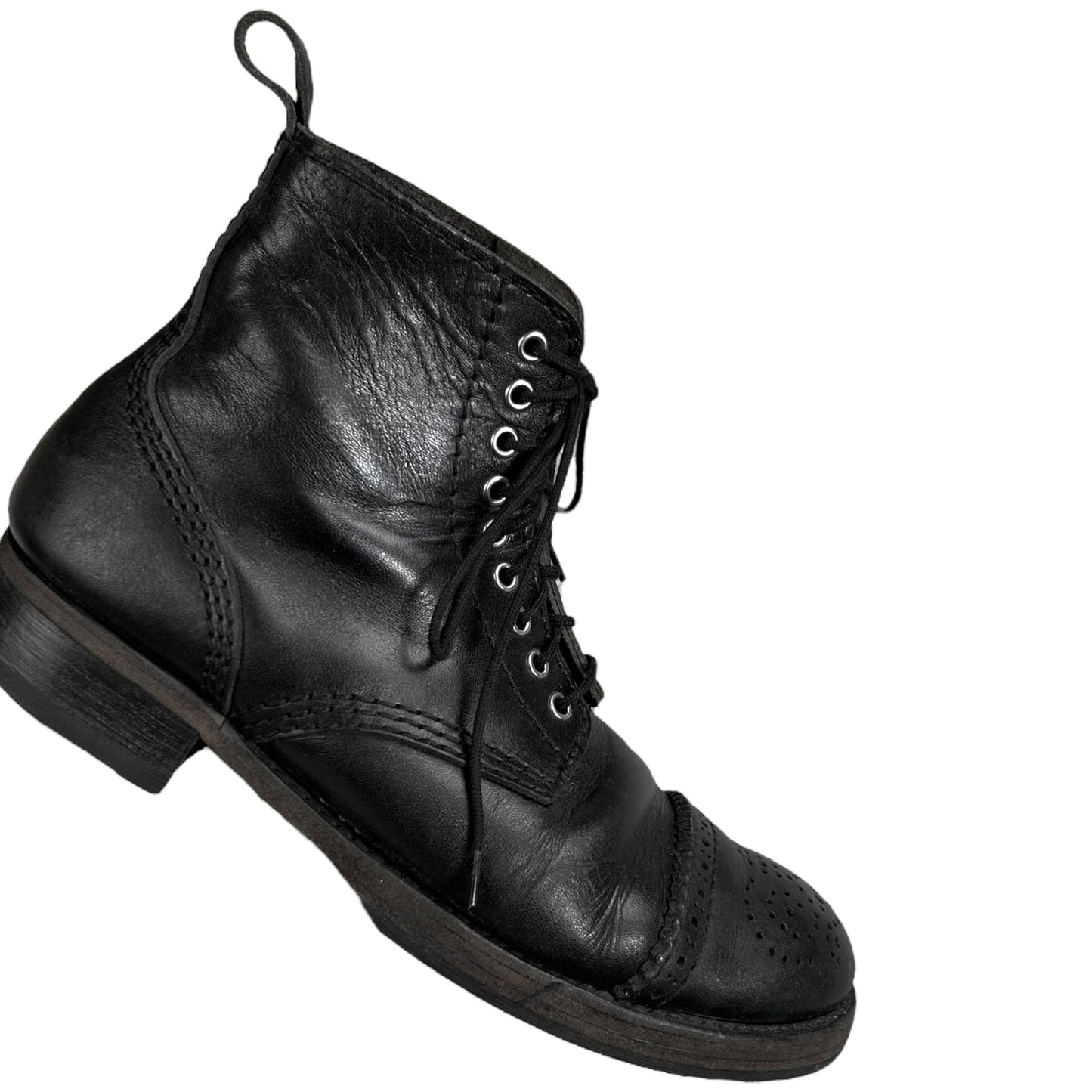 Comme des Garcons Homme Perforated Combat Boots