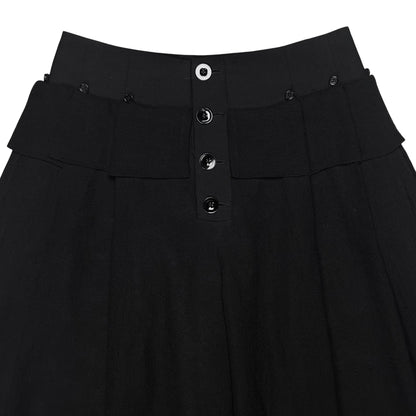 Jil Sander Wide Multi Button Tab Shorts - SS19