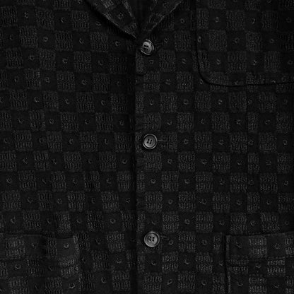 Comme des Garcons Homme Embroidered Check Blazer - AW02