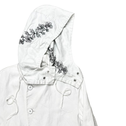 Ann Demeulemeester Hood Embroidered Field Jacket - SS14