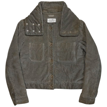 Maison Martin Margiela Detachable Collar Scarf Corduroy Bomber Jacket - AW01