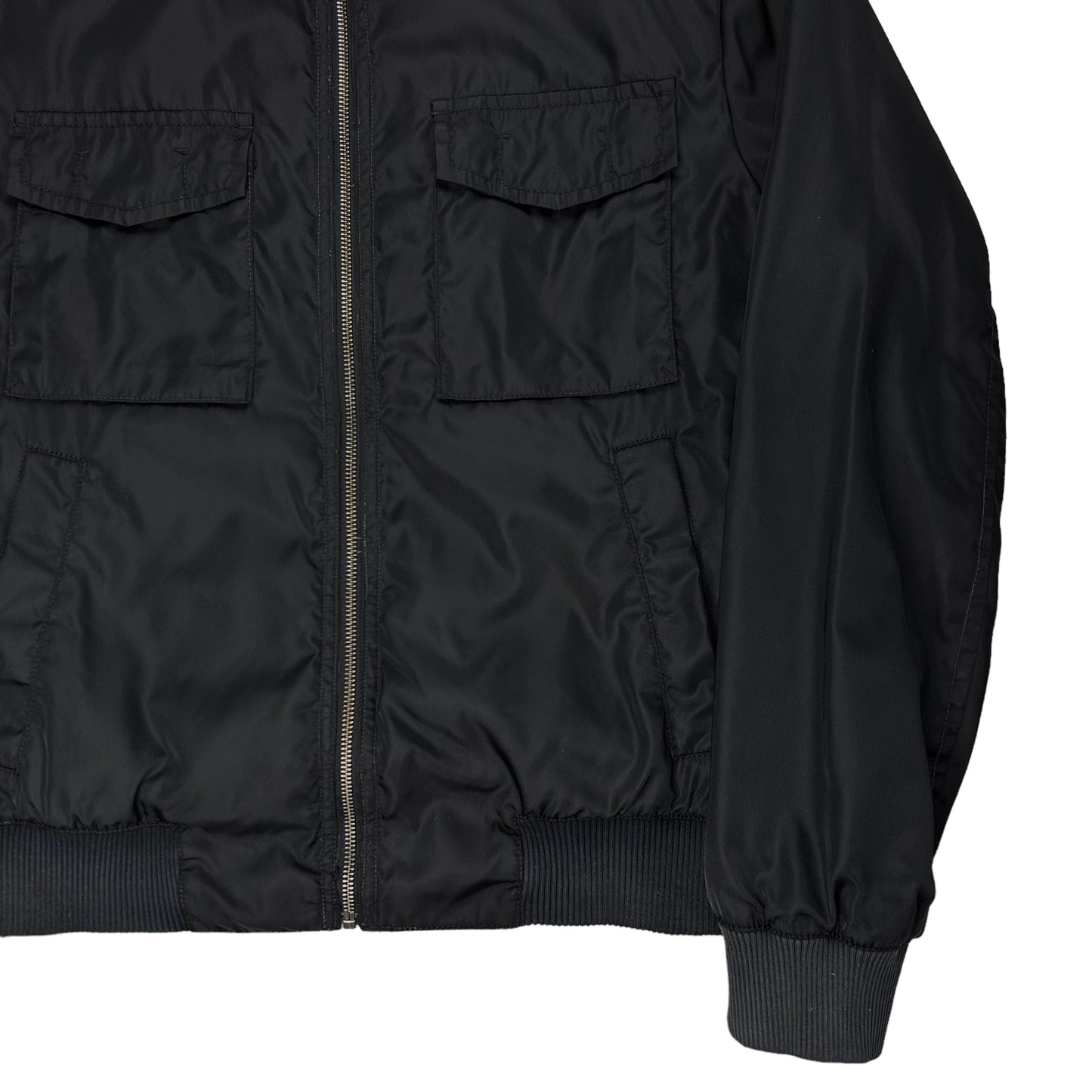 Prada Cropped Cargo Flight Jacket - AW05