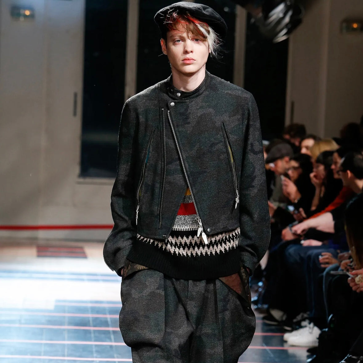 Yohji Yamamoto Pour Homme Back Zip Wool Bomber Jacket - AW14