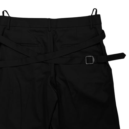 Helmut Lang Bondage Strap Gabardine Shorts - SS24