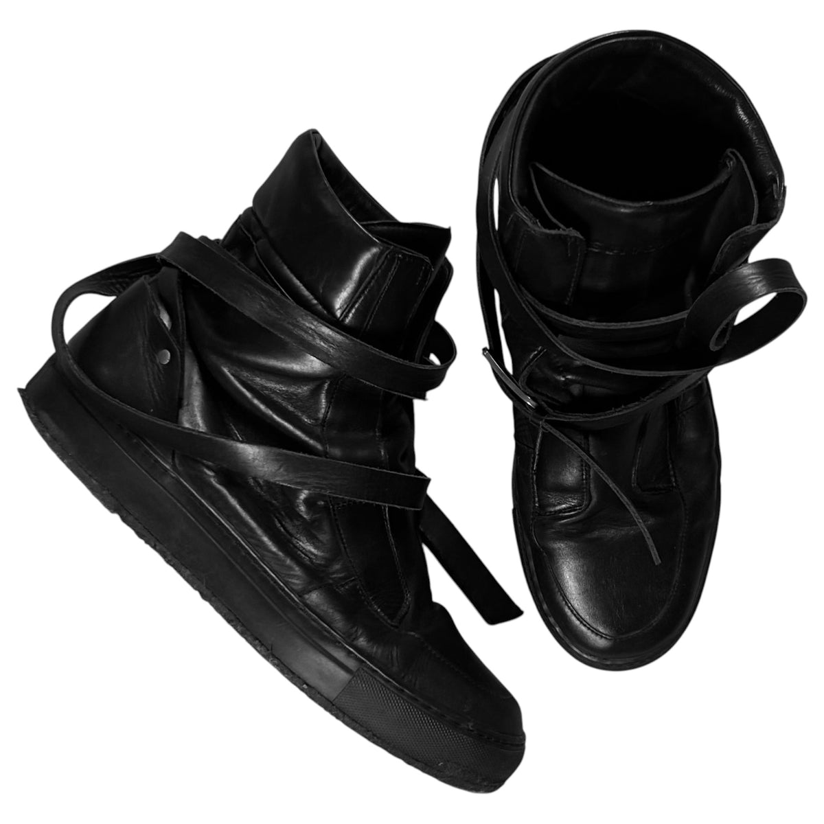 Kris Van Assche Bondage Strap High Top Sneakers - AW10