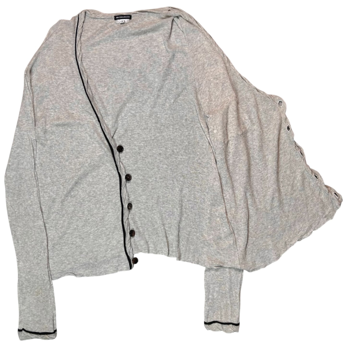 Ann Demeulemeester Contrasted Cashmere Cardigan - AW08