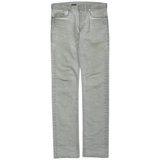 Dior Homme Silver Overdye Slim Jeans - SS06