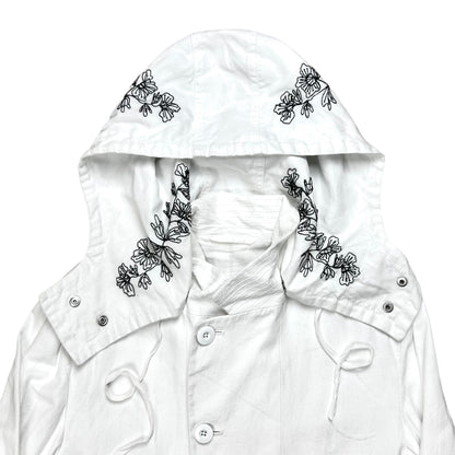 Ann Demeulemeester Hood Embroidered Field Jacket - SS14