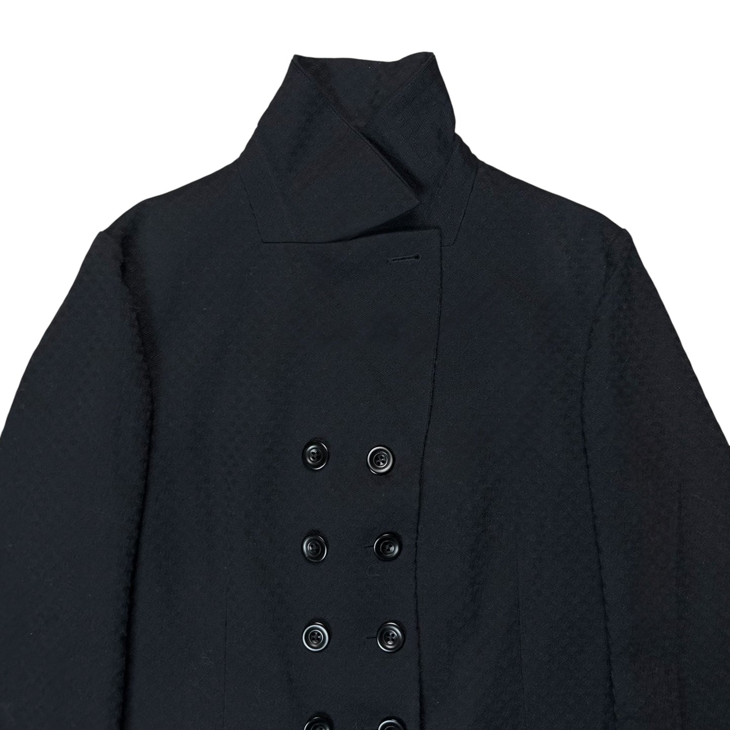 Dries Van Noten Cropped Double Breasted Jacquard Blazer - AW05