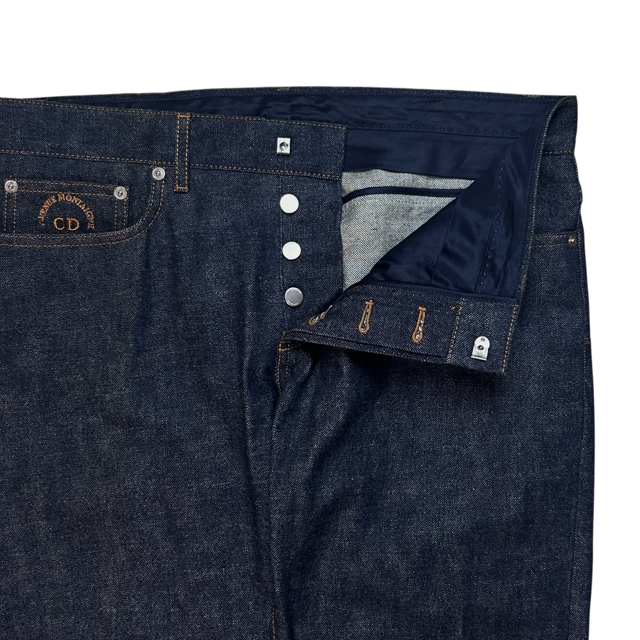 Dior Homme Pocket Embroidery Slim Raw Jeans - AW17 – Vertical Rags