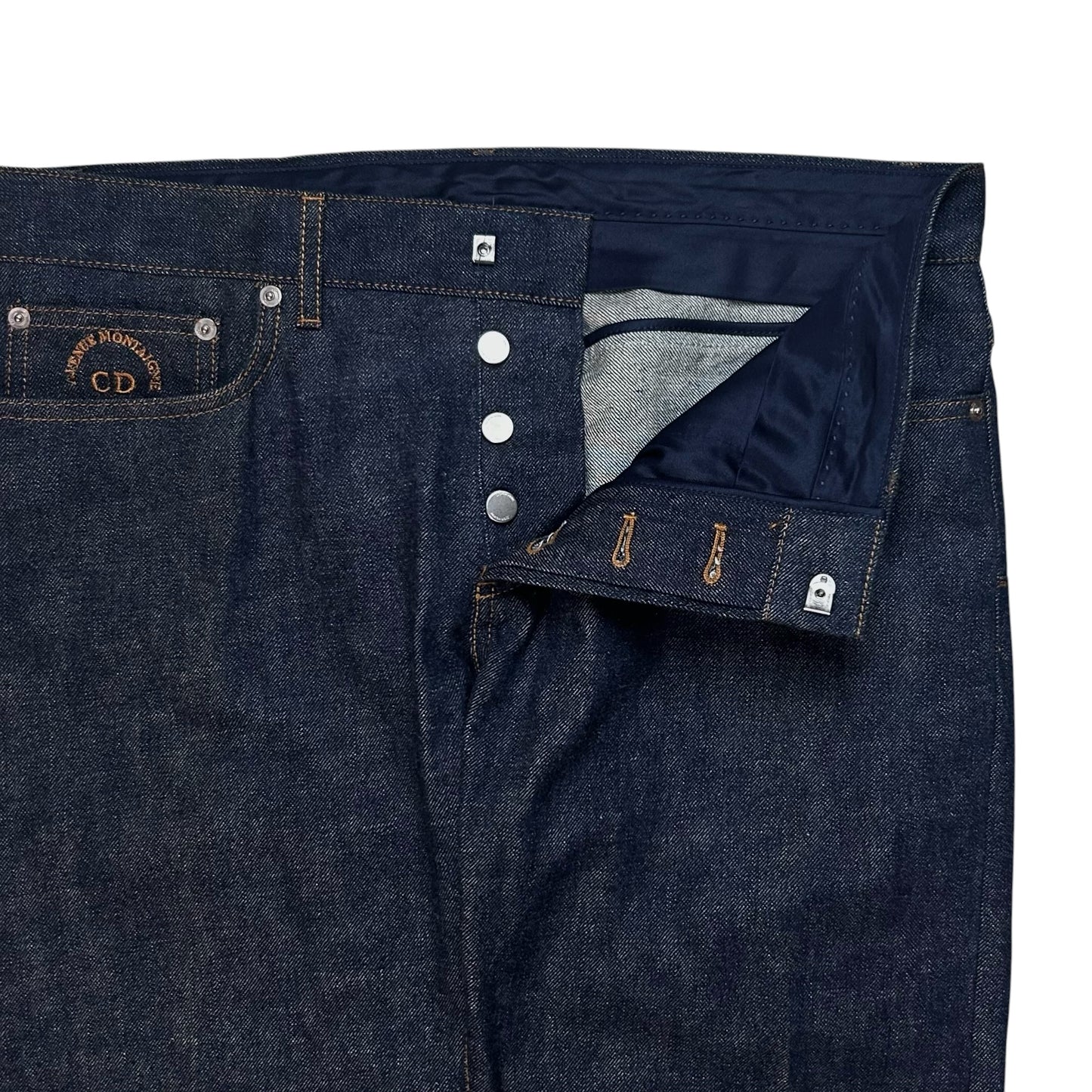 Dior Homme Pocket Embroidery Slim Raw Jeans - AW17