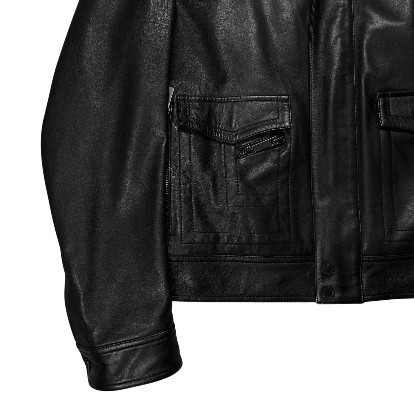 Givenchy Zip Pocket Leather Jacket - AW16