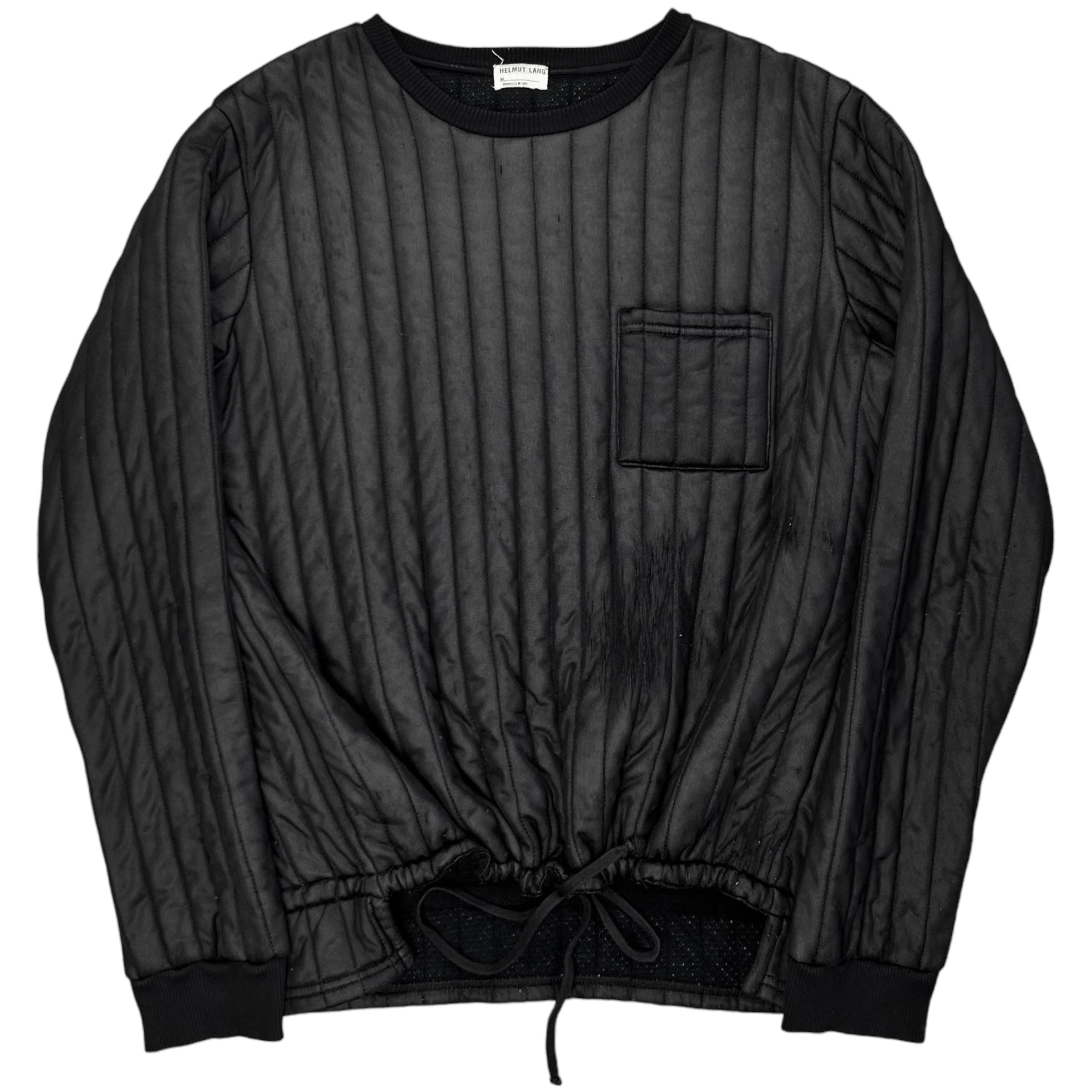 Helmut Lang Quilted Lace Cinch Sweater - AW97 – Vertical Rags