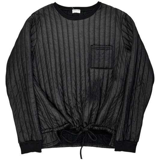 Helmut Lang Quilted Lace Cinch Sweater - AW97