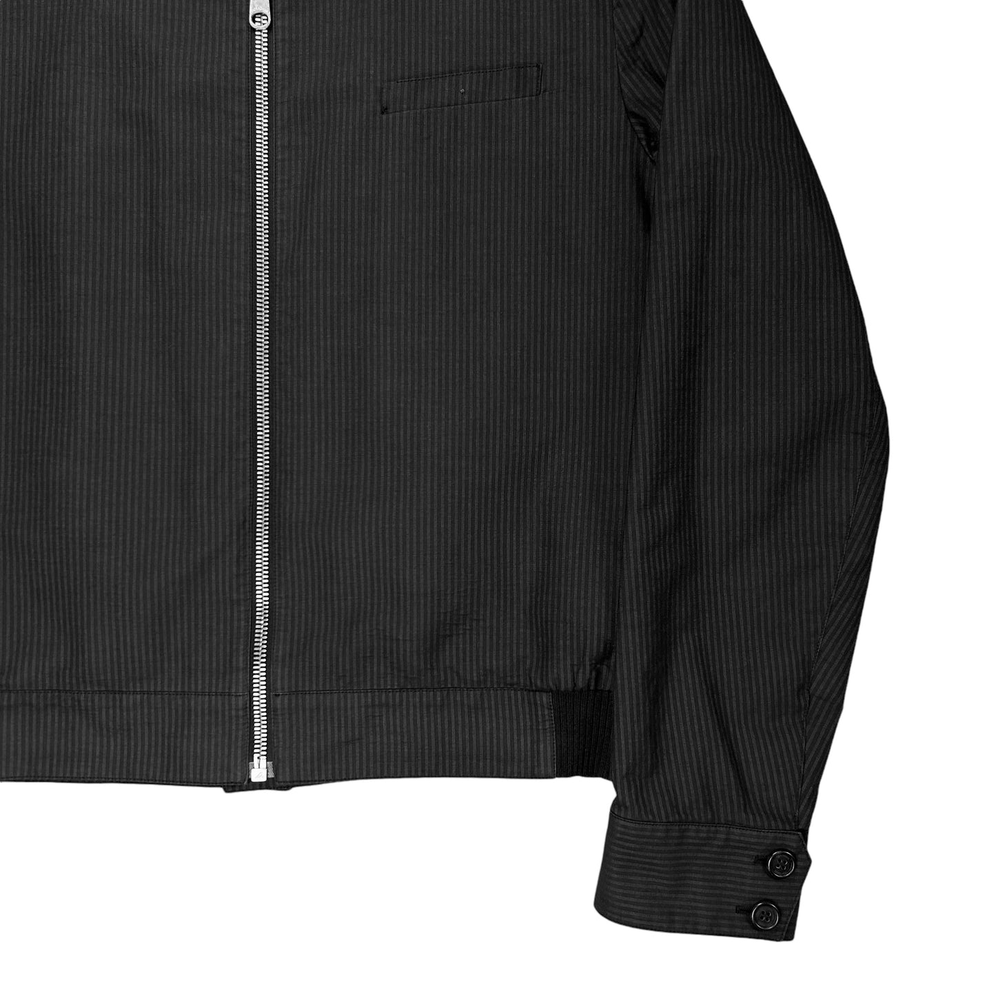 Dior Homme Double Collar Pinstripe Bomber Jacket - SS08