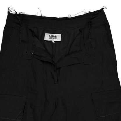 MM6 Maison Margiela Distressed Rayon Cargo Shorts - SS17