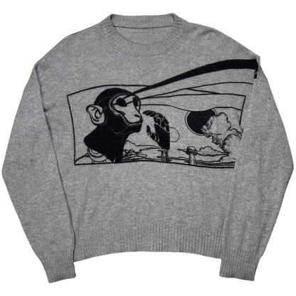 Prada Monkey Laser Cashmere Sweater - SS15