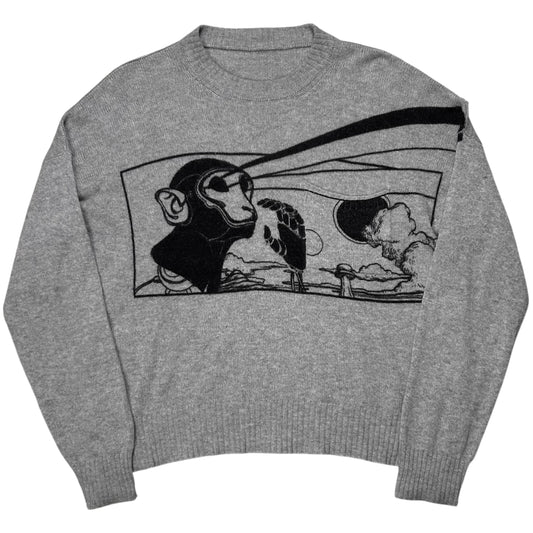 Prada Monkey Laser Cashmere Sweater - SS15