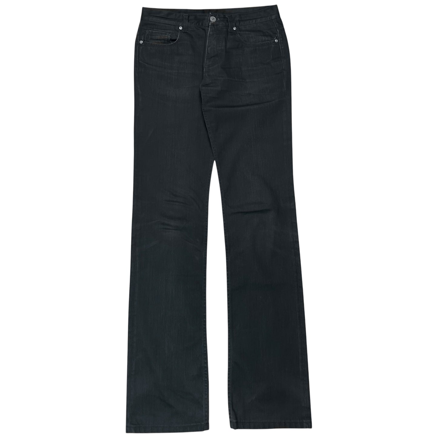 Dirk Bikkembergs Waxed Tape Zip Jeans - AW08