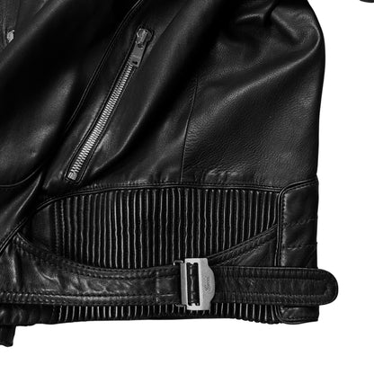 Gucci by Frida Giannini Dual Waist Belt Moto Leather Jacket - AW08