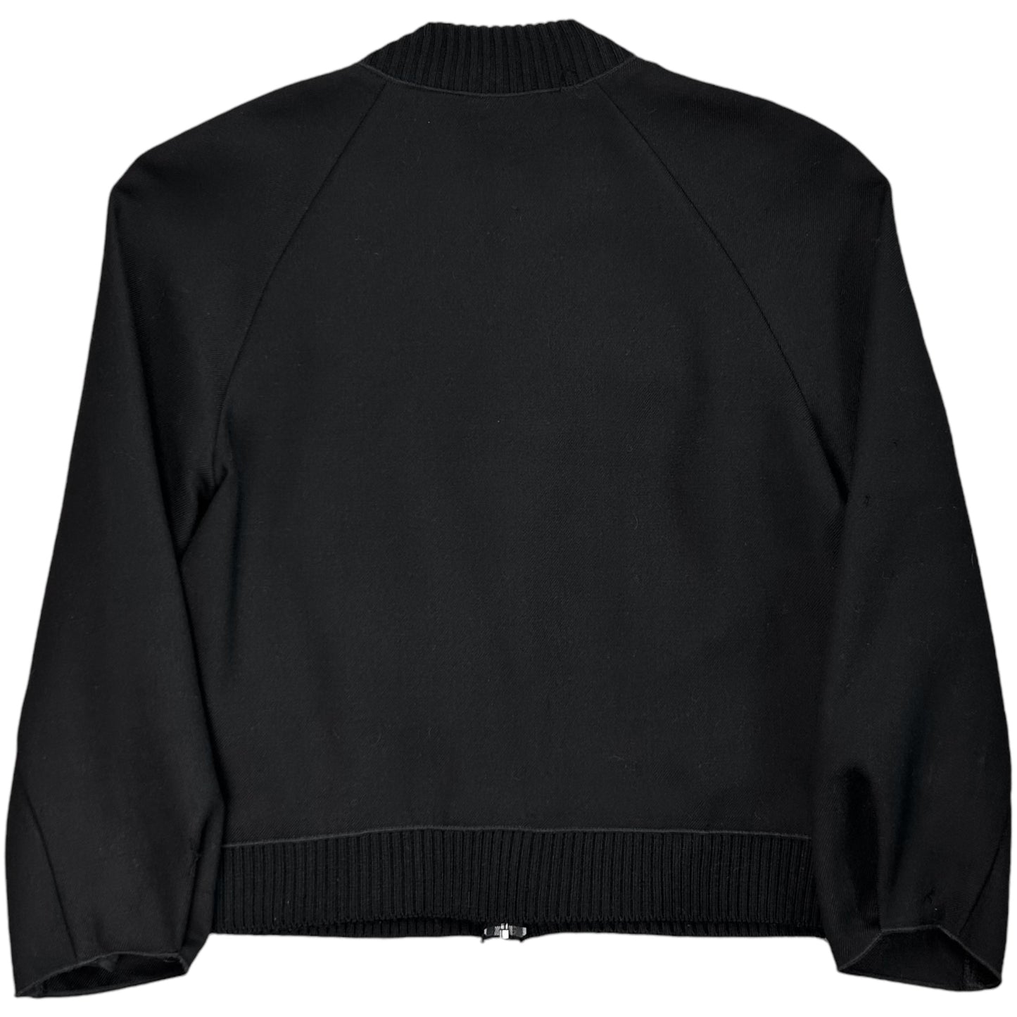 Jil Sander Cropped Raglan Wool Bomber Jacket