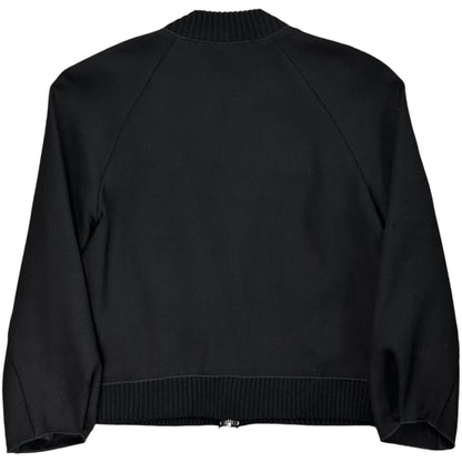 Jil Sander Cropped Raglan Wool Bomber Jacket