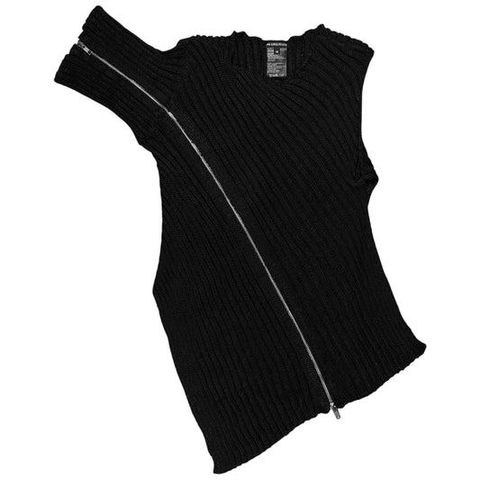 Ann Demeulemeester Asymmetric Zip Knit Top - AW12