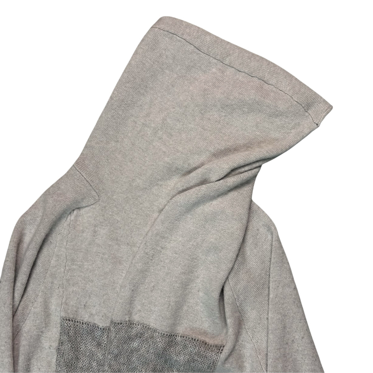 A.F. Vandevorst Asymmetric Mohair Panel Hooded Knit Sweater - AW12