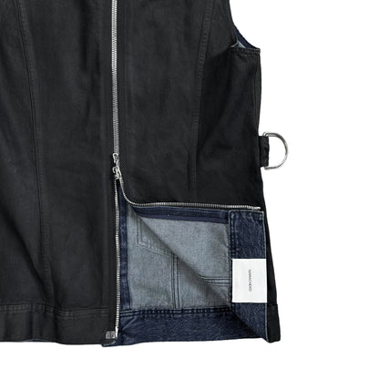 Namacheko Biker Back Zip Denim Vest - AW21