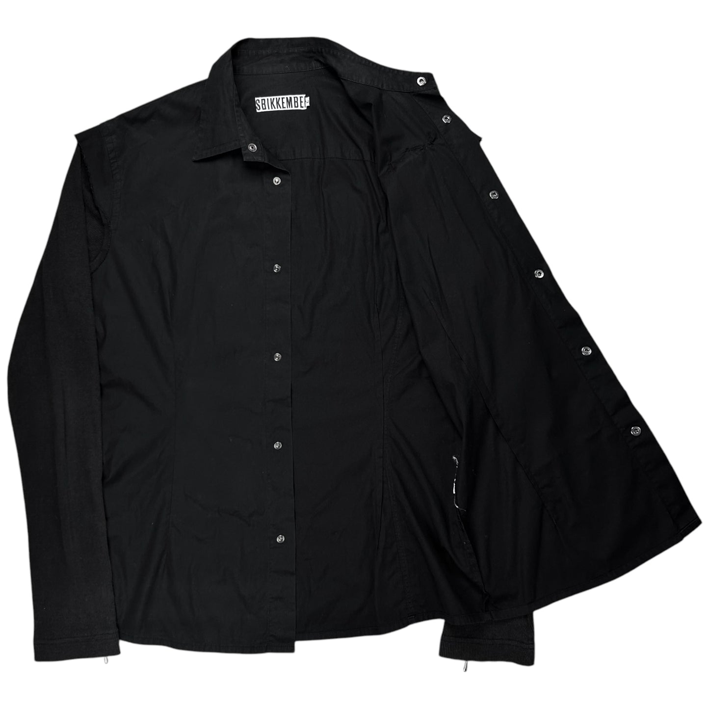 Dirk Bikkembergs Metal Clip Hybrid Shirt